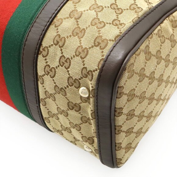 GUCCI Authentic Brown Leather Shoulder Bag - Picture 4 of 10